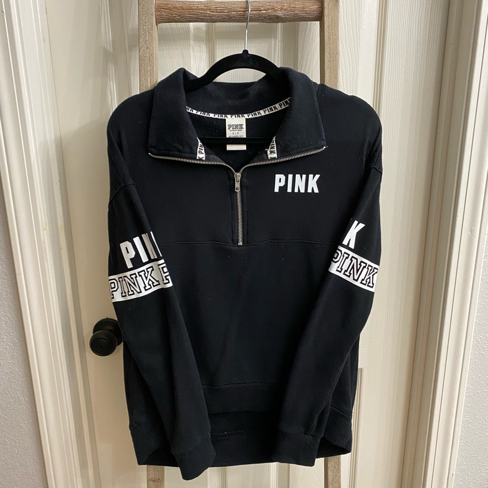 PINK quarter zip sweatshirt